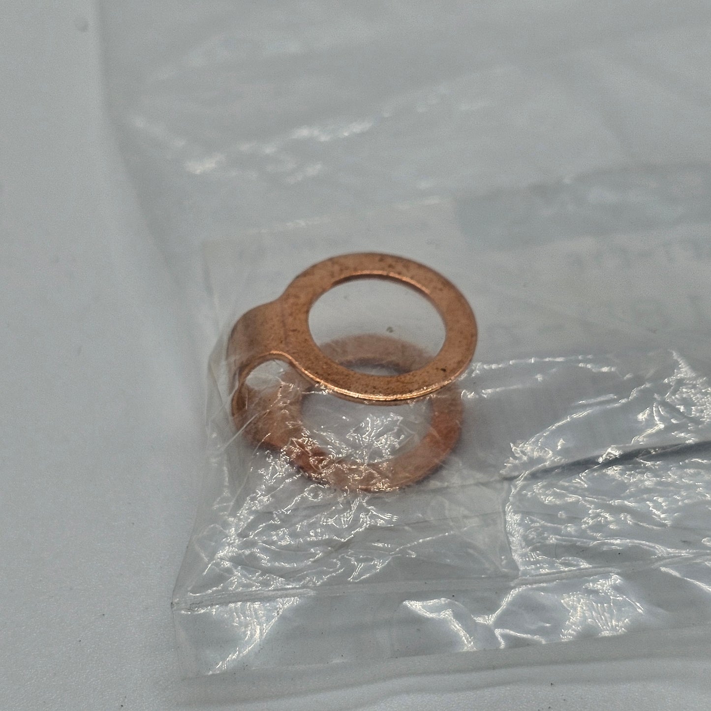 Nissan OEM Turbo Oil Feed Line Copper Crush Washer Gasket, LH - Nissan 300ZX Z32