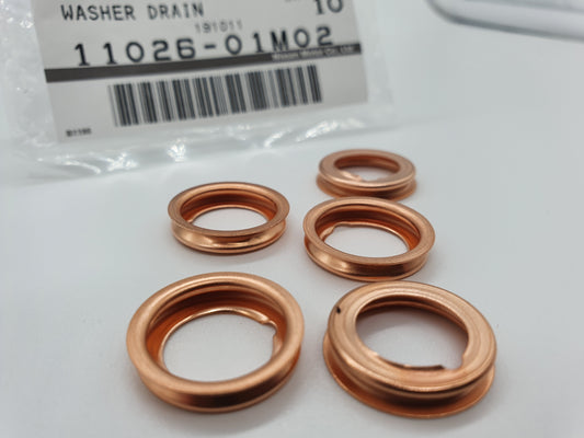 Nissan 300ZX Z32 - OEM Oil Drain Plug Sump Plug Copper Crush Washer