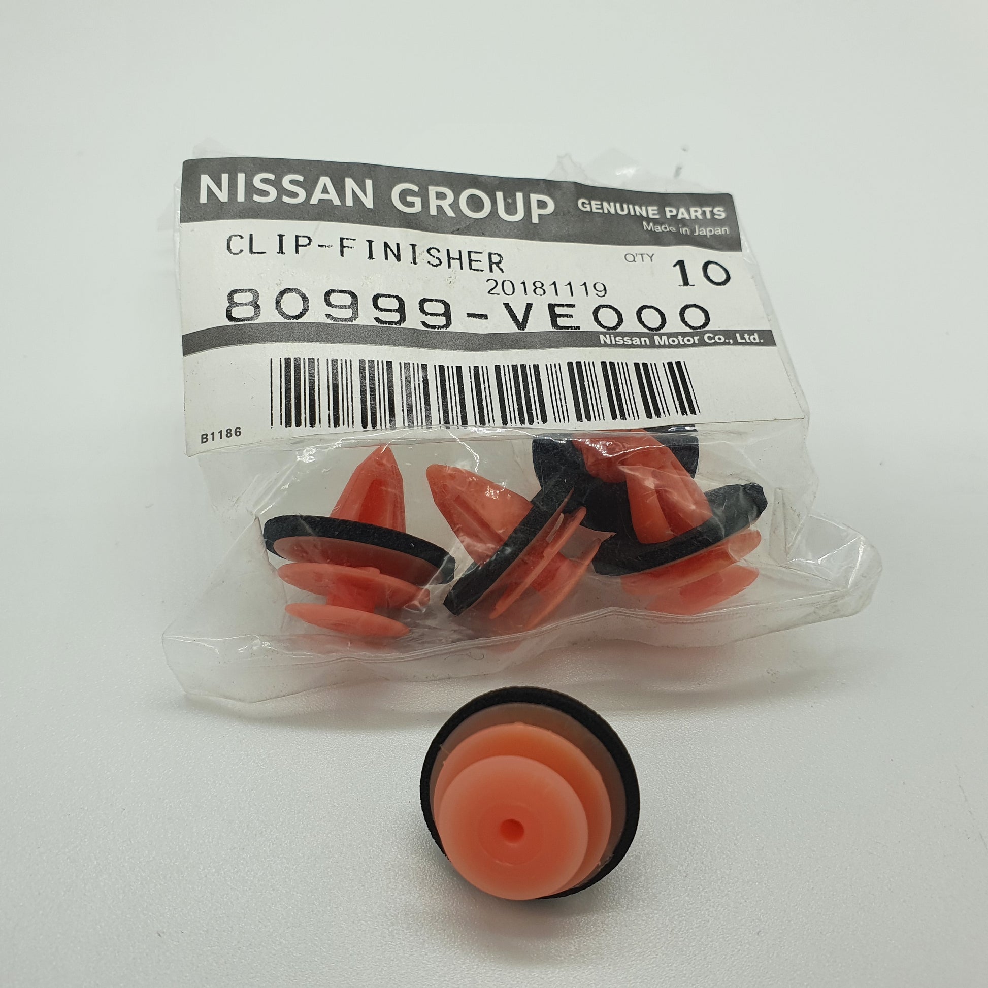 Nissan / Infiniti Nissan OEM 80999-VE000 Door Panel Clip, Orange - Nissan  350Z 03-08 Z33 - Concept Z Performance
