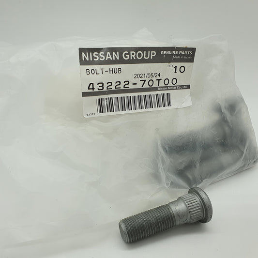 Nissan 300ZX Z32, 350Z, 370Z, GT-R, V35, V36 - OEM Front Wheel Stud