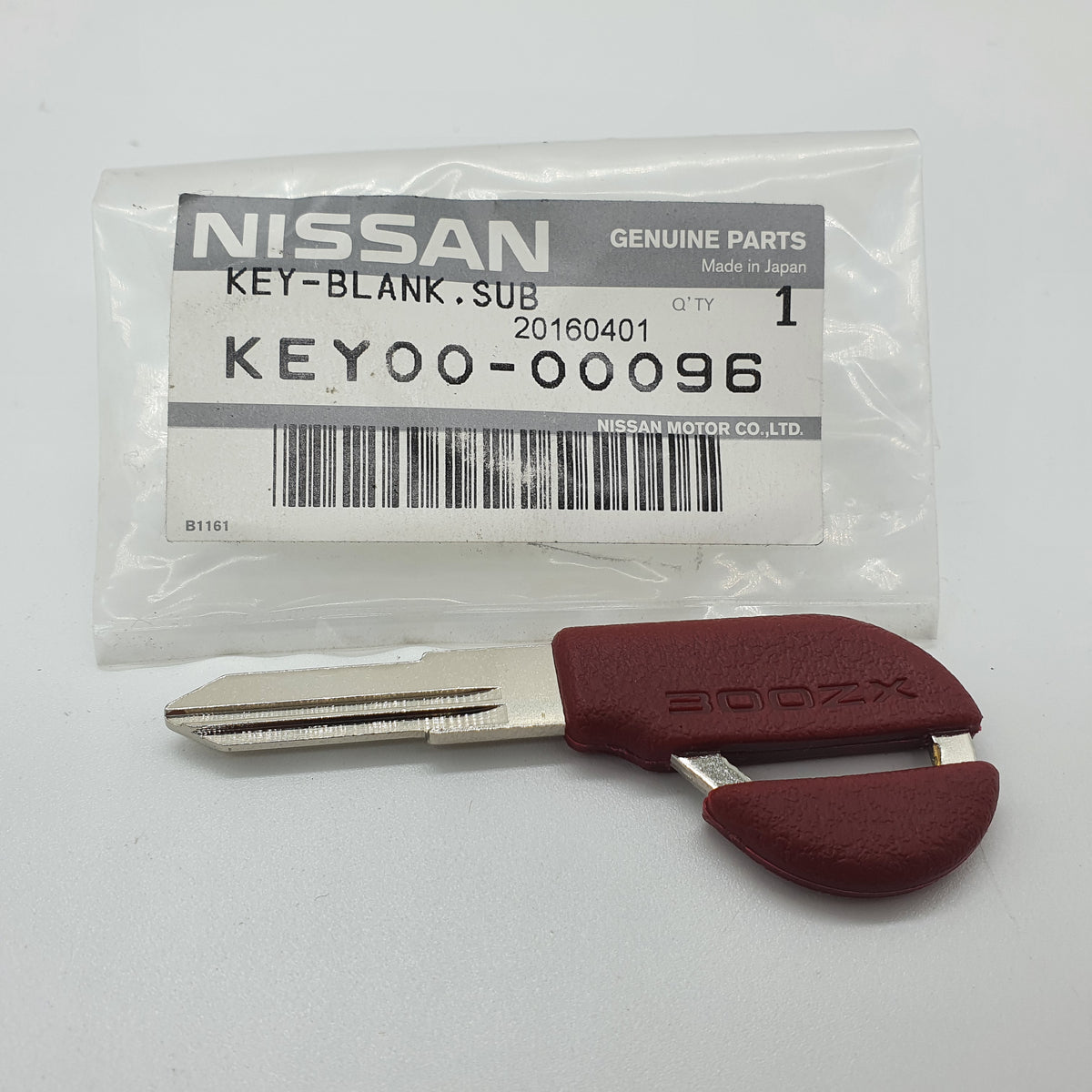 Z32 Key Nissan OEM 300ZX Z32 - Red Valet Blank Key – Z Garage