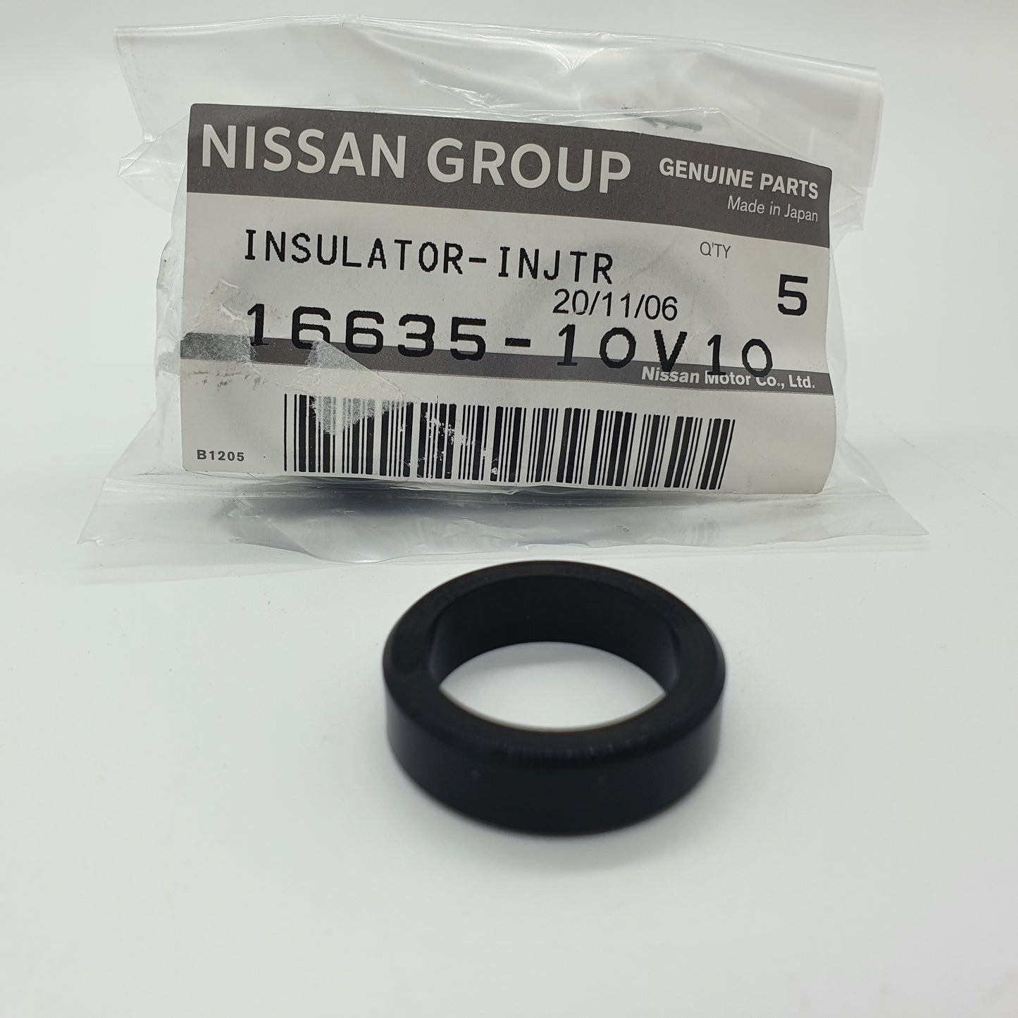 Nissan OEM 16635-10V10 Lower Plenum Fuel Rail Insulator Seal, Early Style - Nissan 300ZX 90-94TT / 90-92NA (93CV) Z32